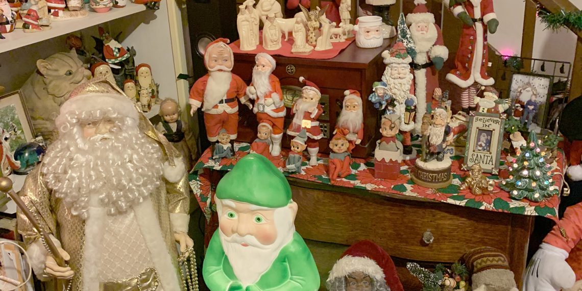 Ho, Ho, How Many Santas Does She Have? 2000!