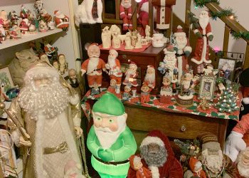 Ho, Ho, How Many Santas Does She Have? 2000!