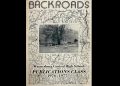 The cover of the 1976 to 1977 Backroads publication features a Greene County map surrounding a black and white photo of sheep grazing in a rural field.
