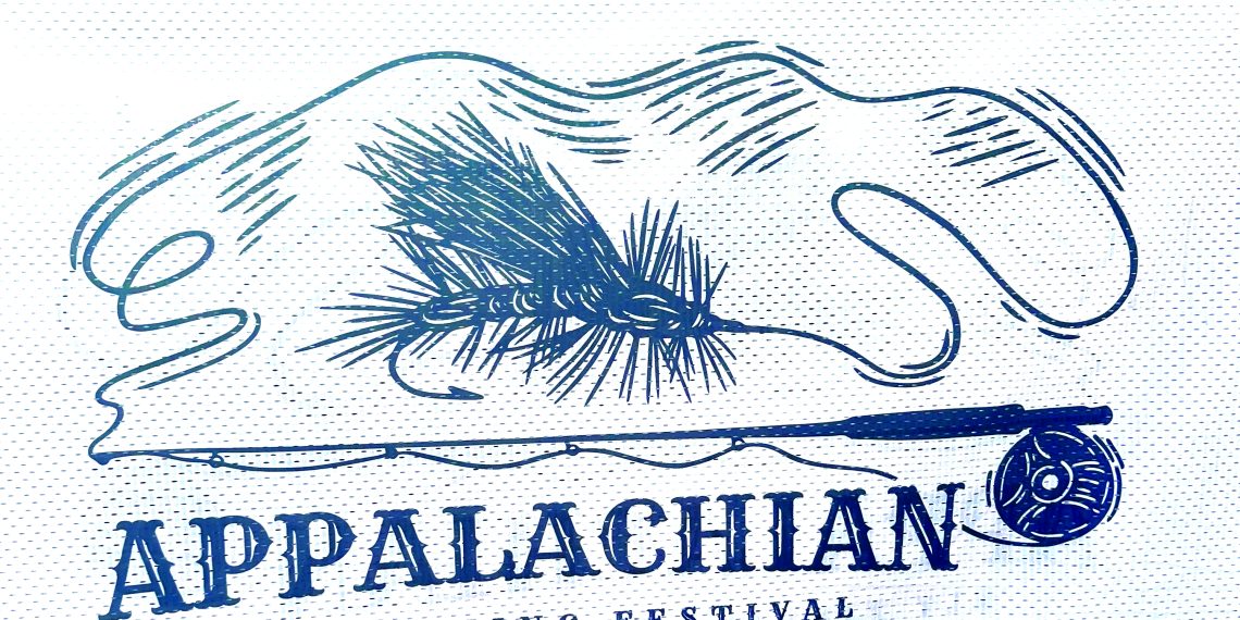 The Appalachian Fly Fishing Festival logo features a fishing fly, mountain outline, and fly rod with reel.