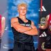 Composite image of Greene County athletes Nate Ricciuti, Deakyn Dehoet, and Andy Mahle competing at the New Balance and Reebok National Championships.