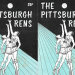 Side-by-side duplicate covers of “The Pittsburgh Rens” showing two basketball players jumping for a ball under the title and a 25 cent price.